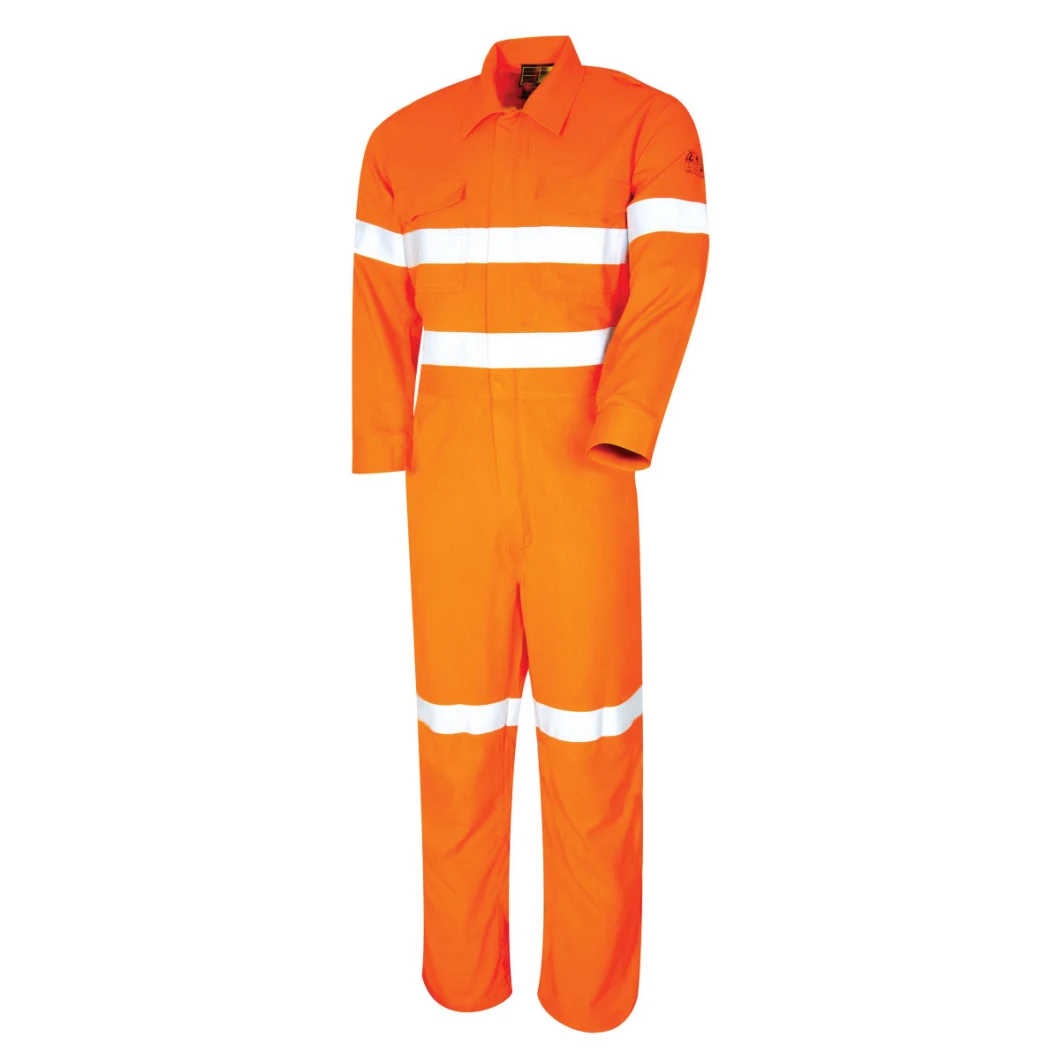 Cotton Customized Workwear Arc-Flash Protection Anti-Acid Meltproof Uniform Waterproof Oil Resistance Antistatic Permanent Fr Hi Vis Safety Jacket