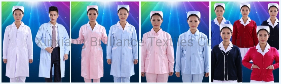 Disposable Lab Coat Nonwoven SBPP Medical Lab Coats with Short Collar
