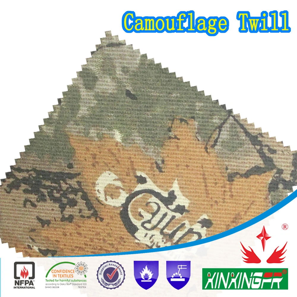 Army Military Uniform Camouflage Cotton Canvas Workwear Garment Fr Waterproof Flame Retardant Fabric