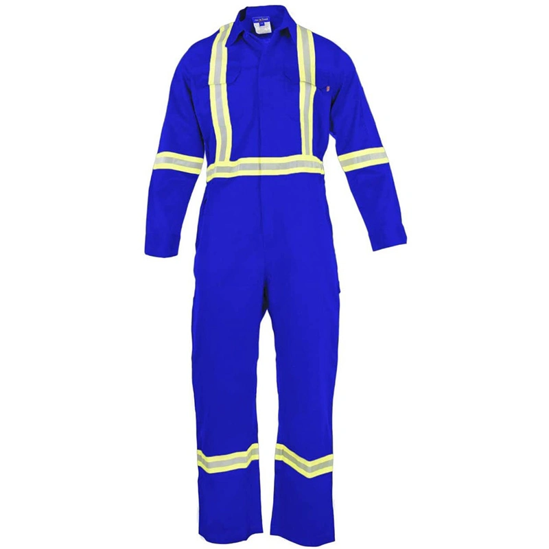 Fr Flame Retardant Anti-Static Coverall for Wild Working with En20471 Reflective Band