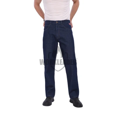 Jeans da lavoro riflettenti da uomo in cotone 100% per indumenti da lavoro nell'industria petrolifera e del gas, pantalon